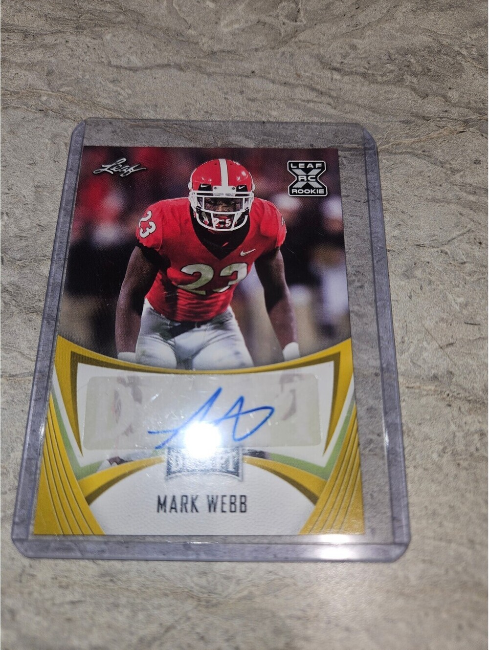 Mark Webb Autographed Rookie Football Trading Card